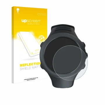 Front side of a product packaging with the brand logo upscreen. Next to it is the device Suunto Ambit3 Sport Black shown with 