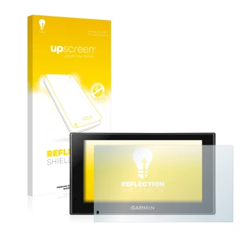 Front side of a product packaging with the brand logo upscreen. Next to it is the device Garmin nüvi 2699LMT-D shown with the 