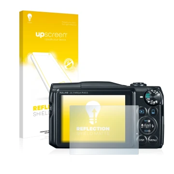 Front side of a product packaging with the brand logo upscreen. Next to it is the device Canon PowerShot SX710 HS shown with t