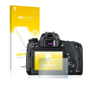 Front side of a product packaging with the brand logo upscreen. Next to it is the device Canon EOS 760D shown with the corresp