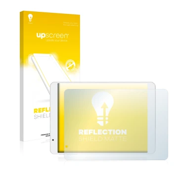 Front side of a product packaging with the brand logo upscreen. Next to it is the device Teclast X89HD shown with the correspo