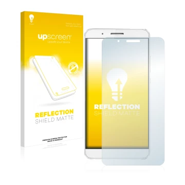 Front side of a product packaging with the brand logo upscreen. Next to it is the device Honor 7i shown with the corresponding