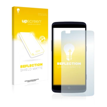 Front side of a product packaging with the brand logo upscreen. Next to it is the device ZTE Axon Pro shown with the correspon