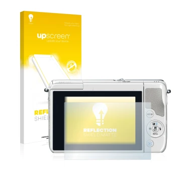 Front side of a product packaging with the brand logo upscreen. Next to it is the device Canon EOS M10 shown with the correspo