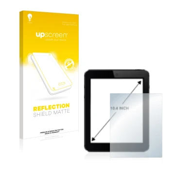 Front side of a product packaging with the brand logo upscreen. Next to it is the device shown with the corresponding screen p