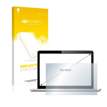 Front side of a product packaging with the brand logo upscreen. Next to it is the device shown with the corresponding screen p