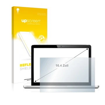 Front side of a product packaging with the brand logo upscreen. Next to it is the device shown with the corresponding screen p
