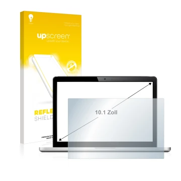 Front side of a product packaging with the brand logo upscreen. Next to it is the device shown with the corresponding screen p