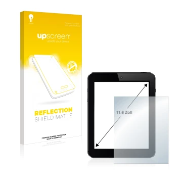 Front side of a product packaging with the brand logo upscreen. Next to it is the device shown with the corresponding screen p