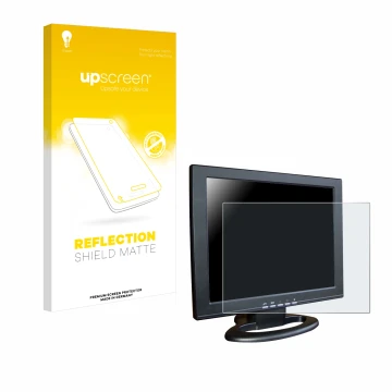 Front side of a product packaging with the brand logo upscreen. Next to it is the device SDC Touchscreen TFT (15