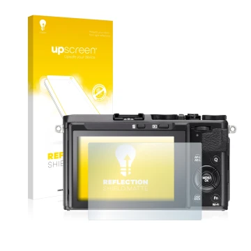 Front side of a product packaging with the brand logo upscreen. Next to it is the device Fujifilm FinePix X70 shown with the c