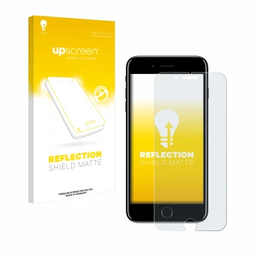 Front side of a product packaging with the brand logo upscreen. Next to it is the device Apple iPhone 7 Plus shown with the co