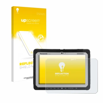 Front side of a product packaging with the brand logo upscreen. Next to it is the device Panasonic Toughbook CF-20 MK1 shown w