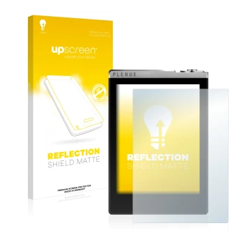 Front side of a product packaging with the brand logo upscreen. Next to it is the device Cowon Plenue D shown with the corresp