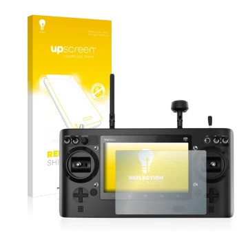 Front side of a product packaging with the brand logo upscreen. Next to it is the device Yuneec ST16 shown with the correspond