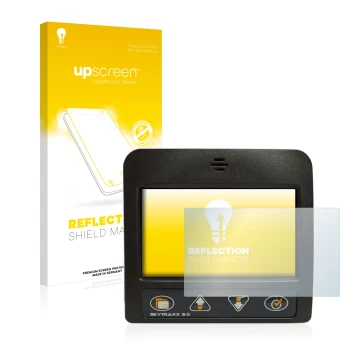 Front side of a product packaging with the brand logo upscreen. Next to it is the device Skytraxx 3.0 Vario shown with the cor