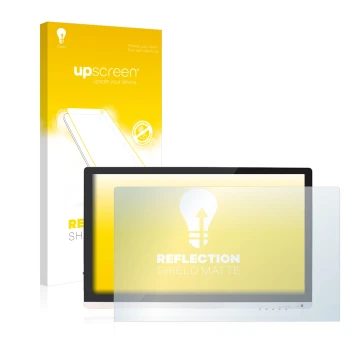 Front side of a product packaging with the brand logo upscreen. Next to it is the device Huion GT220 shown with the correspond