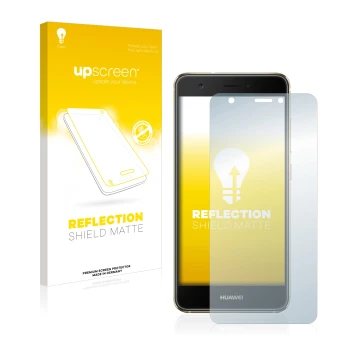 Front side of a product packaging with the brand logo upscreen. Next to it is the device Huawei Nova shown with the correspond