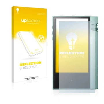 Front side of a product packaging with the brand logo upscreen. Next to it is the device Astell&Kern AK70 shown with the corre