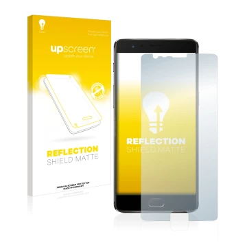 Front side of a product packaging with the brand logo upscreen. Next to it is the device OnePlus 3T shown with the correspondi