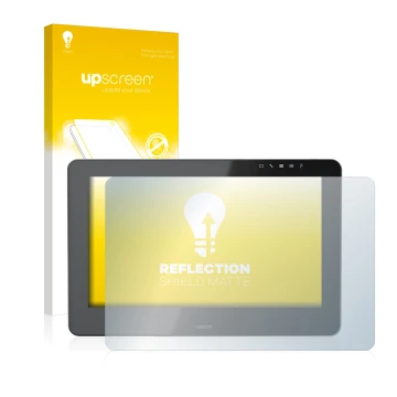 Front side of a product packaging with the brand logo upscreen. Next to it is the device Wacom Cintiq Pro 16 shown with the co