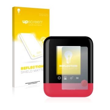 Front side of a product packaging with the brand logo upscreen. Next to it is the device Polaroid Pop shown with the correspon