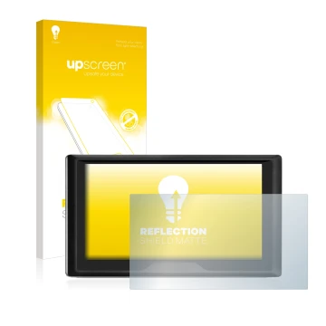 Front side of a product packaging with the brand logo upscreen. Next to it is the device Garmin Drive 61 LMT-S shown with the 