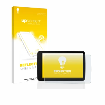 Front side of a product packaging with the brand logo upscreen. Next to it is the device BMW Motorrad Navigator VI shown with 