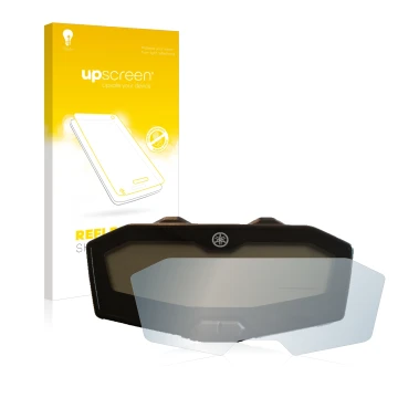 Front side of a product packaging with the brand logo upscreen. Next to it is the device Yamaha MT-07 2018-2020 shown with the