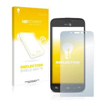 Front side of a product packaging with the brand logo upscreen. Next to it is the device Doro 8040 shown with the correspondin