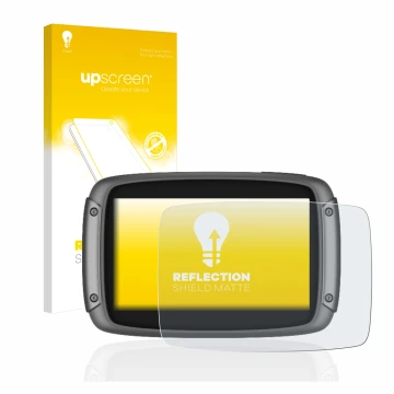 Front side of a product packaging with the brand logo upscreen. Next to it is the device TomTom Rider 550 shown with the corre