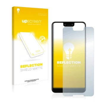 Front side of a product packaging with the brand logo upscreen. Next to it is the device Google Pixel 3 XL shown with the corr