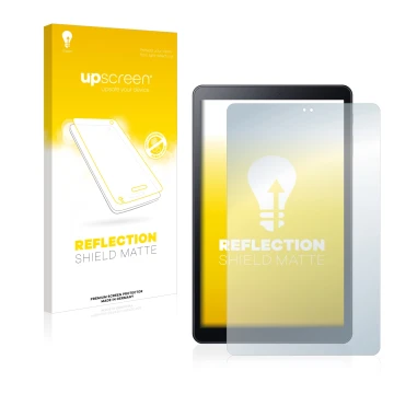 Front side of a product packaging with the brand logo upscreen. Next to it is the device Samsung Galaxy Tab A 10.5 2018 LTE sh