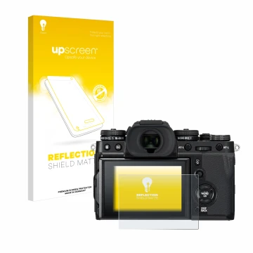Front side of a product packaging with the brand logo upscreen. Next to it is the device Fujifilm X-T3 shown with the correspo