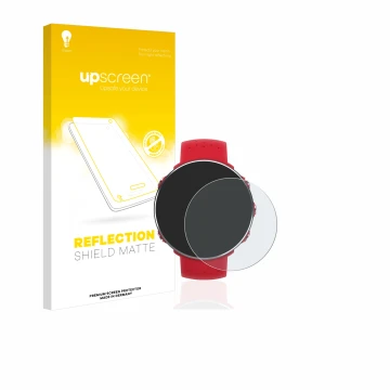 Front side of a product packaging with the brand logo upscreen. Next to it is the device Polar Vantage M shown with the corres