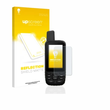 Front side of a product packaging with the brand logo upscreen. Next to it is the device Garmin GPSMAP 66s shown with the corr