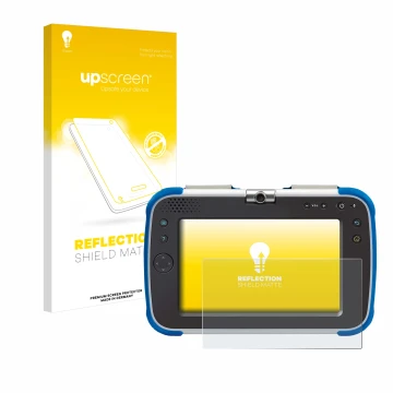 Front side of a product packaging with the brand logo upscreen. Next to it is the device Vtech Storio Max XL 2.0 shown with th