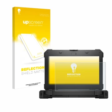 Front side of a product packaging with the brand logo upscreen. Next to it is the device Dell Latitude 5420 Rugged shown with 