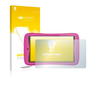 Front side of a product packaging with the brand logo upscreen. Next to it is the device Kurio Connect 7