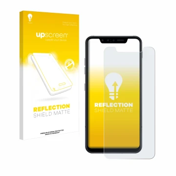 Front side of a product packaging with the brand logo upscreen. Next to it is the device LG G8s ThinQ shown with the correspon