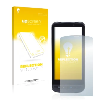 Front side of a product packaging with the brand logo upscreen. Next to it is the device Newland MT90 Orca shown with the corr