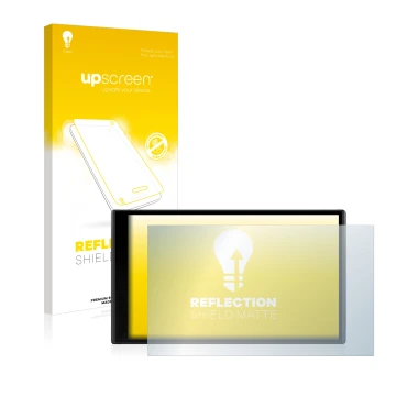 Front side of a product packaging with the brand logo upscreen. Next to it is the device Garmin DriveSmart 65 shown with the c