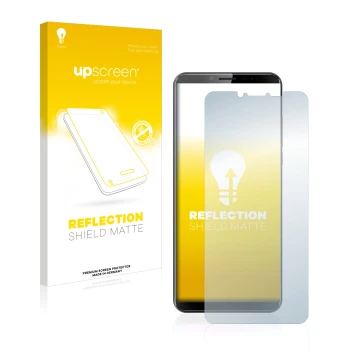 Front side of a product packaging with the brand logo upscreen. Next to it is the device Cubot X19 shown with the correspondin