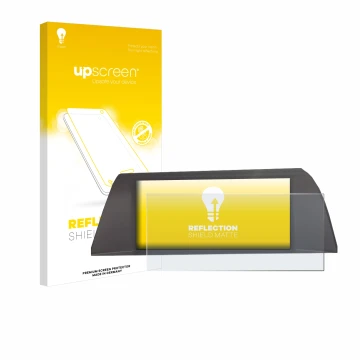 Front side of a product packaging with the brand logo upscreen. Next to it is the device BMW 5 F10 2010-2013 Infotainment Syst