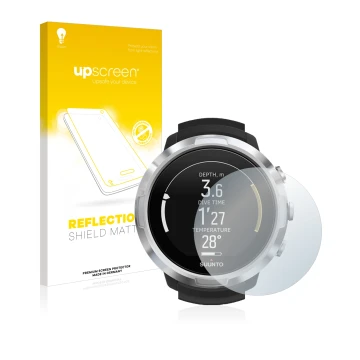 Front side of a product packaging with the brand logo upscreen. Next to it is the device Suunto D6 Support shown with the corr