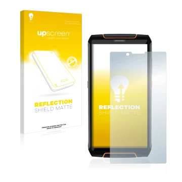 Front side of a product packaging with the brand logo upscreen. Next to it is the device Cubot King Kong 3 shown with the corr