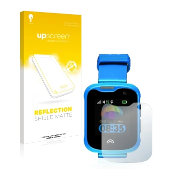 Front side of a product packaging with the brand logo upscreen. Next to it is the device KiDSnav Ultra shown with the correspo