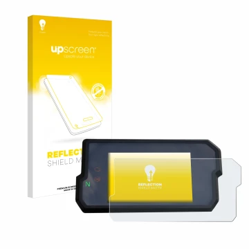 Front side of a product packaging with the brand logo upscreen. Next to it is the device KTM 125 / 390 Duke 2017+ shown with t