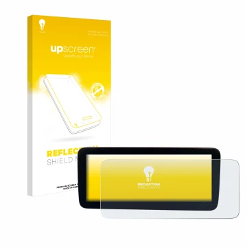 Front side of a product packaging with the brand logo upscreen. Next to it is the device Mercedes-Benz Actros 2019 Cockpit 12