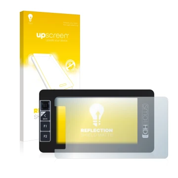 Front side of a product packaging with the brand logo upscreen. Next to it is the device SmallHD 503 Ultra Bright shown with t